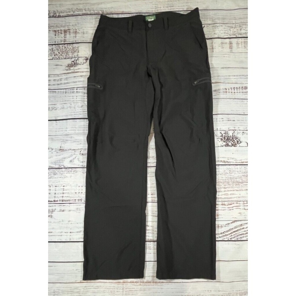 LL Bean men pants dark green hiking 36 X 34 Straight Leg 5-Pockets Outdoor
